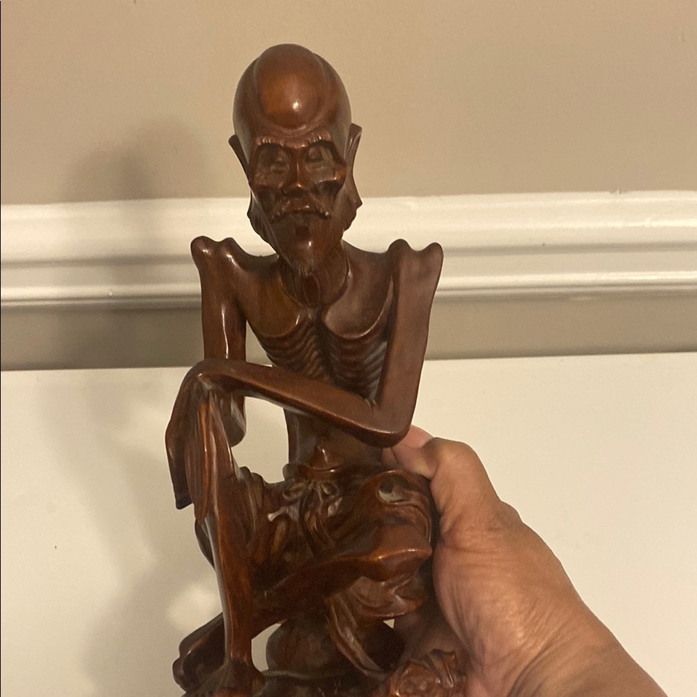 Handcrafted Brown Wooden Sculpture